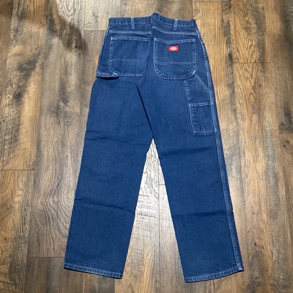Baggy Dark Washed Dickies Carpenter Jeans - Picture 4 of 7